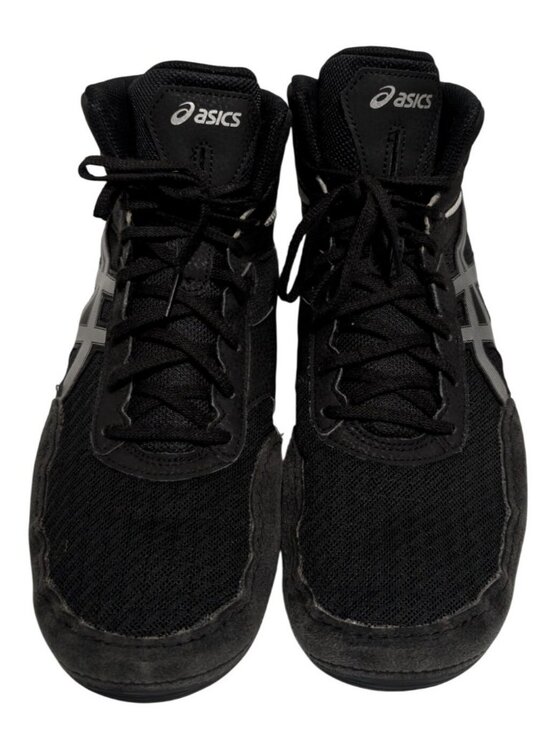 ASICS Matflex 6 Mens Wrestling Shoes Black White Silver 12 Boxing MMA Y2K Gym